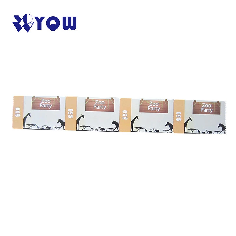 Hf Cmyk Printing Tickets Card RFID Paper Smart Card