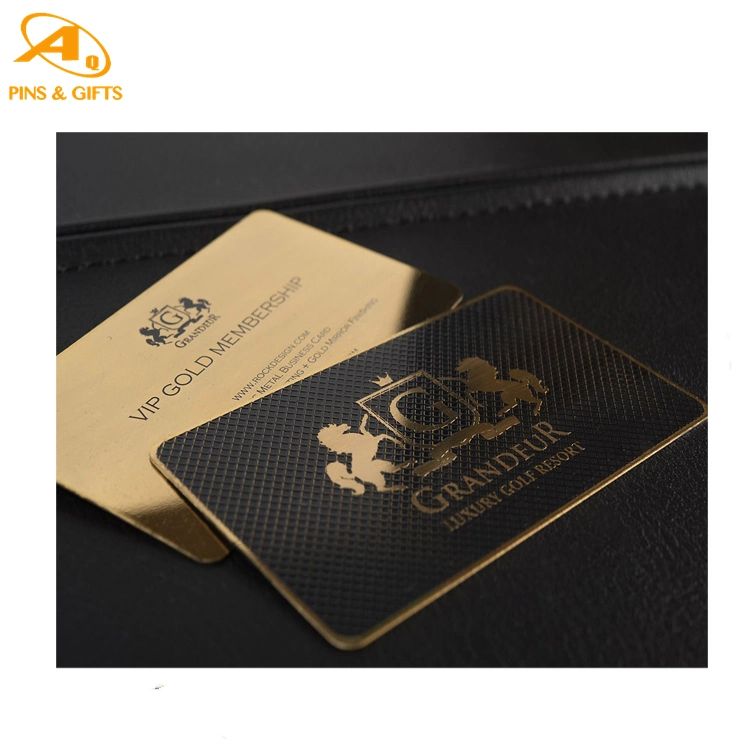 Zinc Alloy Custom Brass Black Metal Business Name VIP Membership, Hotel Key PVC Plastic Card