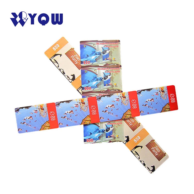 Hf Cmyk Printing Tickets Card RFID Paper Smart Card