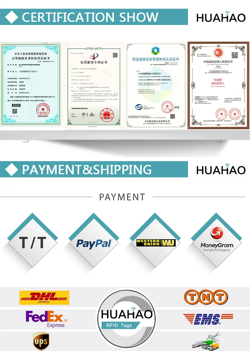 Huahao Manufacturer RFID Smart Customized Ntag213 Ntag215 Hf PVC School Card