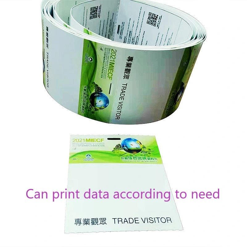 Free Sample Custom Printing Mini Tag Lf / Hf / UHF 13.56MHz Paper RFID NFC Tickets Card