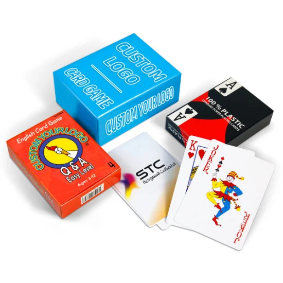 パーソナライズされた広告ギフト タロット トランプ 子供用教育カード ポーカー カード PVC カジノ 自転車カード プラスチック トランプ