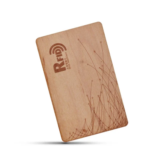 メーカー Huahao のカスタマイズされた生分解性リサイクル可能なビジネス RFID 木製カード