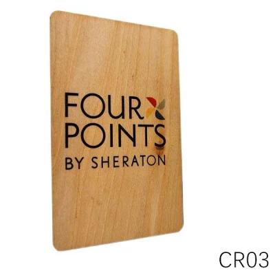 環境に優しいパーソナライズされた NFC RFID 木製カード 13.56MHz RFID 木製カード、ホテルおよびクラブのキーカード用