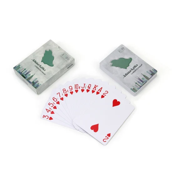 卸売価格カスタム印刷クウェート ポーカー カード 100% プラスチック トランプ サウジアラビア カタール 100% プラスチック トランプ
