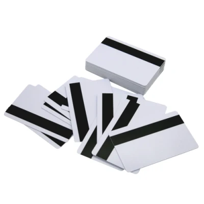 高品質ホワイト PVC カード 1/2 インチ Hico 磁気ストリップ - Cr80 30mil ブランク PVC プラスチック カード